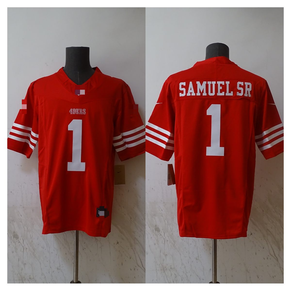 Men's Deebo Samuel Sr Scarlet San Francisco 49ers Game Player Jersey