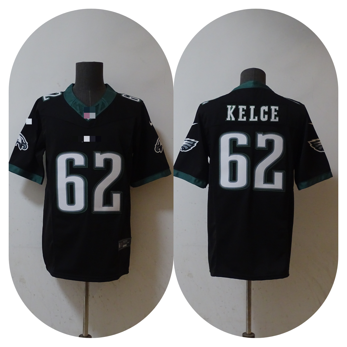 Men's Jason Kelce Green Philadelphia Eagles Game Jersey